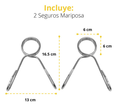 Barra Olímpicaz Sellada Cromada Buje Bronce 350lb 1.20mtayga Color Plateado
