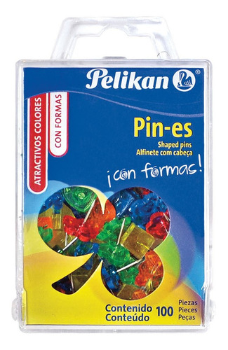 Pines Con Formas C/100 Piezas