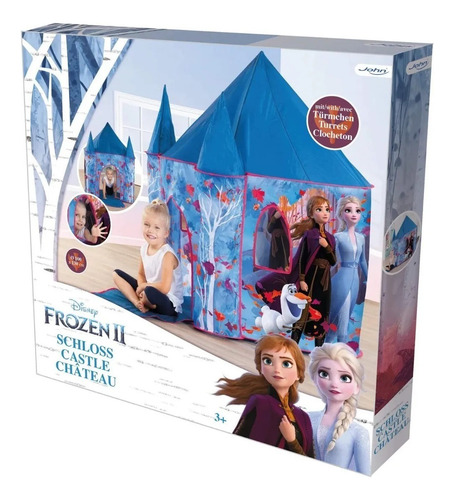 Casa De Campaña Infantil Frozen Castillo 2 Torres En Caja Azul (Usado)