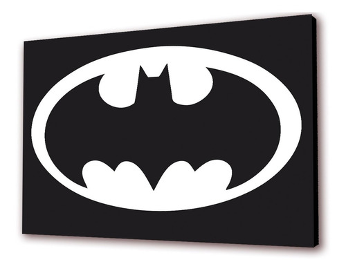 Cuadro 50x30 Cms  Batman Logo 1 