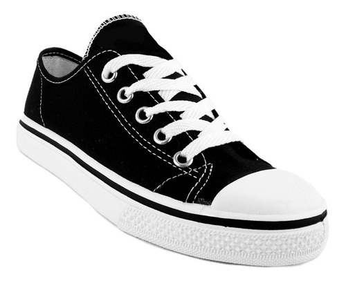 Tenis Choclo Lona Niños Mujer Hombre Clásicos 860 Negro/bco