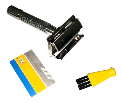 Kit Barbería Rastrillo Mariposa Clásico + Brocha De Afeitar