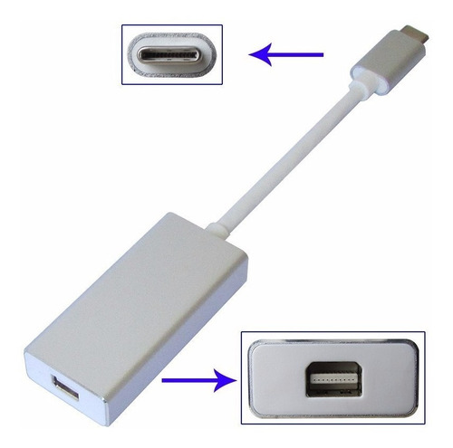 Adaptador Usb3.1 Tipo-c A Mini Displayport Convertidor Usb-c