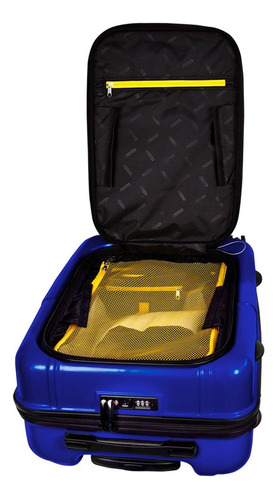 Maleta Rígida 24'' Skypeak Pearl Color Azul Con Candado Tsa