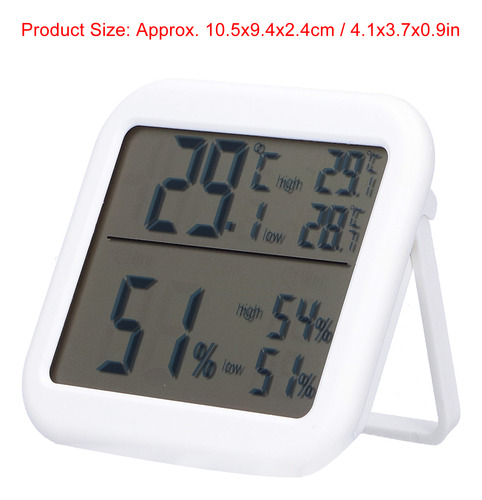 Medidor De Temperatura Y Humedad, Termómetro Digital, Higróm