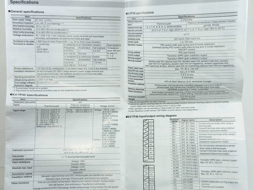 Módulo De 4 Entradas Analógicas (temp.) Plc Keyence Kv-tp40
