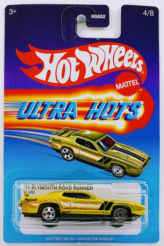 Hot Wheels - Vehículo Ultra Hots '71 Plymouth Road - Hdg52