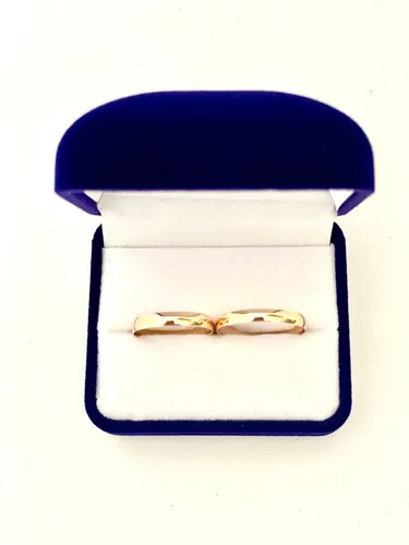 Par Alianzas Oro 18k 2 3g Anillos Casamiento Compromiso Boda