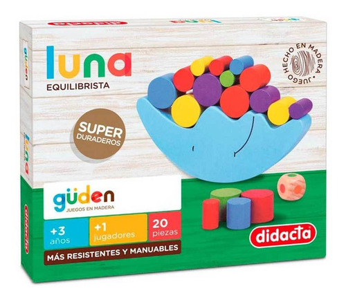 Juego Didacta Luna Equilibrista En Madera Universo Binario