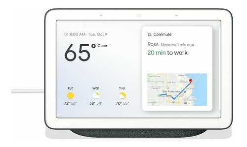 Asistente Virtual Google Home Hub Altavoz Bluetooth Charcoal