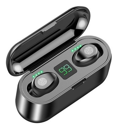 Audífonos Inalámbricos F9 Tws Bluetooth 5.0 + Powerbank 
