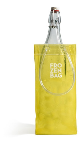Imagen 1 de 2 de Frapera Enfriadora Plegable Frozen Bag Classic Amarillo