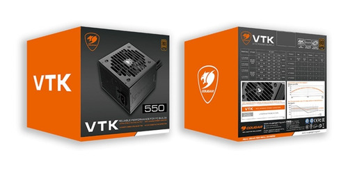 Imagen 6 de 10 de Fuente De Alimentacion Gamer Cougar Vtk 500w / En Cuotas