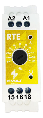 Kit 2 Relés Tempo Retardo Energização 220v 15seg Din 35mm