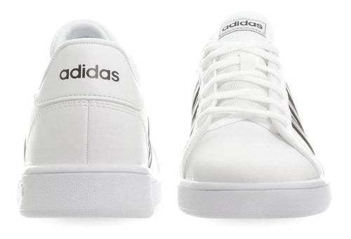 Imagen 3 de 6 de Tenis adidas Grand Court Ef0103 Blanco Franjas Original