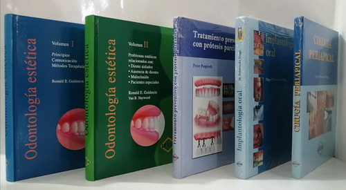 Colección  De Odontología Completa 5 Vols Nueva .