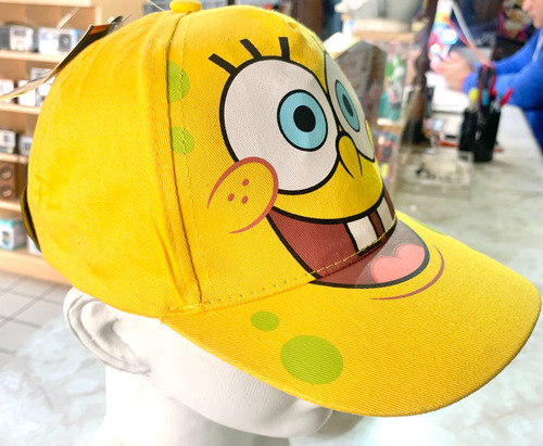 Gorra Ajustable Con El Personaje Bob Esponja Para Niños Amarillo Unitalla