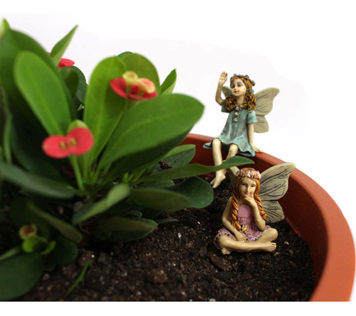 * Figura De Jardín S 6 Garden Ornaments En Miniatura Con