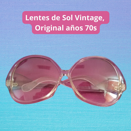 Lentes De Sol Vintage, Original Años 70s