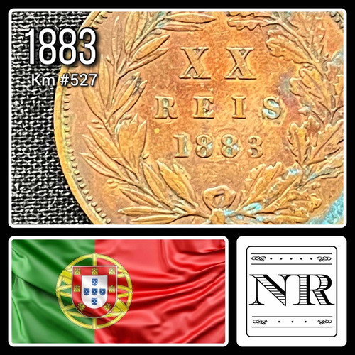 Portugal - 20 Reis - Año 1883 - Luiz I - Km #527