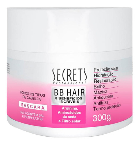 Máscara Bb Hair 300g Secrets Professional