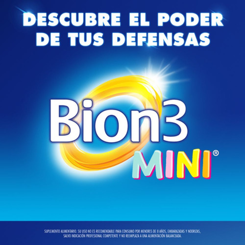 Pack Bion 3 Mini 60 + 30 Comprimidos Masticables