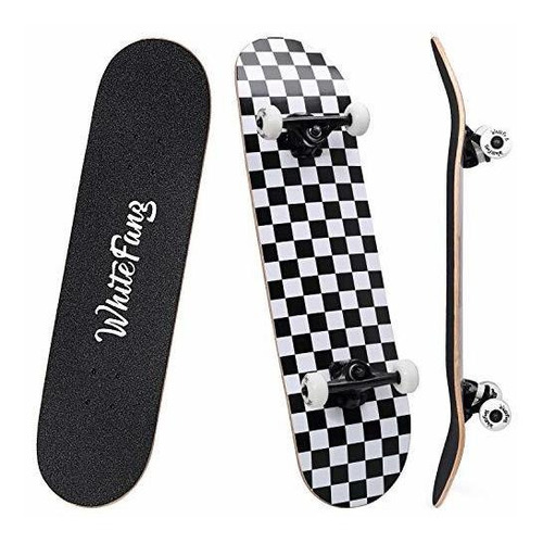 Whitefang Skateboards - Patineta Completa De 31 Pulgadas Con