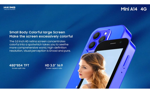 Mini A14 Teléfono Celular Android Libre Desbloqueado 4g 16gb + 2gb Ram Wifi Gps Bluetooth