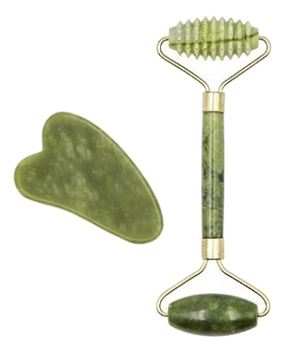Rodillo De Jade Y Agua Sha Rodillo Facial Belleza Facial Si