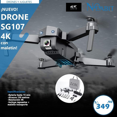 Mini Drone Zll Bright Sg107 Con Dual Cámara 4k 
