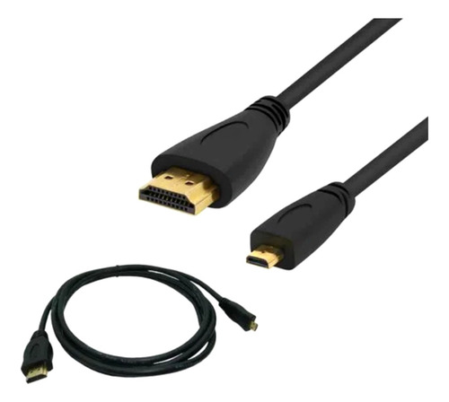 Cable Micro-hdmi 4k De Alta Velocidad. Conectores Dorados