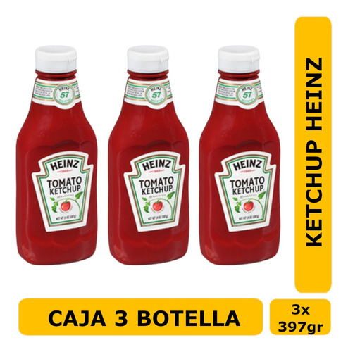 Ketchup Heinz Thunderbird 3 Unidades De 397g