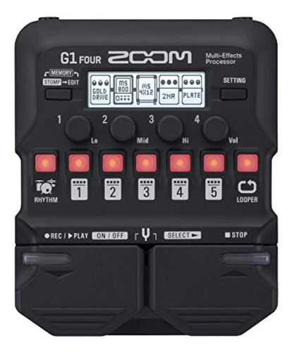 Zoom G1 Four Pedal De Procesador Multiefectos Para Guitarra,