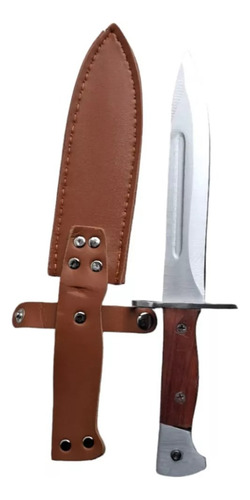 Cuchillo Bayoneta Ak-47 - 28cm - Con Vaina Reforzada Madera