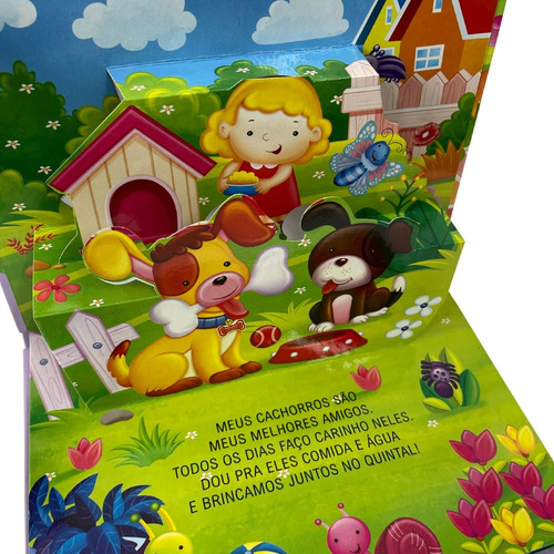 Livro Infantil 3d Pop Up Livro De Animais