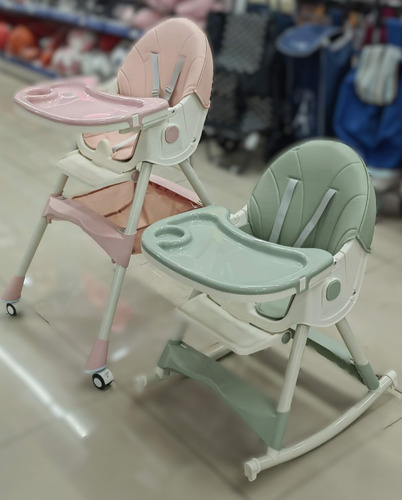 Silla Periquera Bebe 5 En 1 - Mecedora Reclinable Y Plegable Periquera Verde