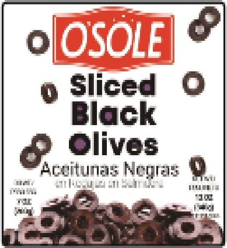 Imagen 2 de 2 de Aceitunas Negras Rodajas 340 Gr (fv) - 200002643 - 12 Unid