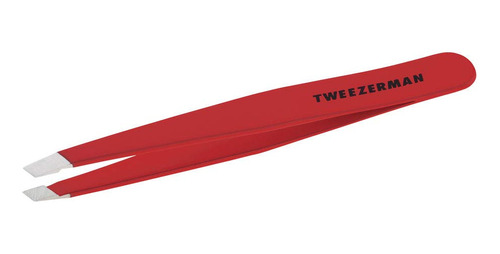 Pinza Inclinada De Acero Inoxidable Tweezerman Firma Roja