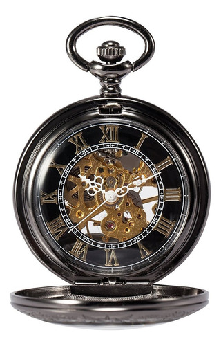 Treeweto Steampunk Skeleton - Reloj De Bolsillo Retro Mecani