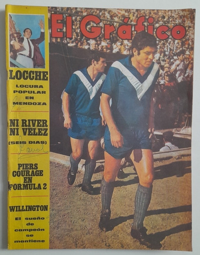 Revista El Grafico 2568 Willongton Velez River Final 1968 Fs