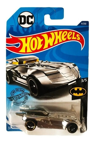 Imagen 1 de 1 de Hot Wheels Batmobile Batman Plata Cromado 3/5 9/250
