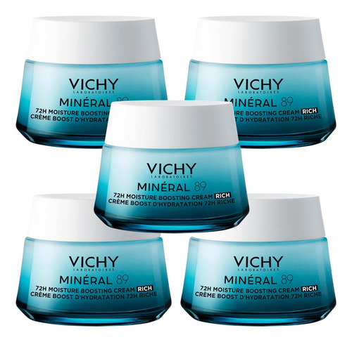 Vichy X5 Und Crema Hidratante Facial Mineral 89 Textura Rica