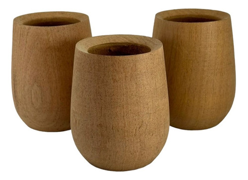 Mate Madera Calabacita Algarrobo Para Pintar Laser Forrar X6