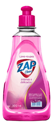 Kit 2un Lava Roupas Zap Clean 500ml Intimas E Delicadas