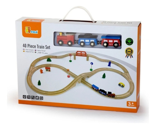 Set De Tren  -  Madera - Viga - + 3 Años - 