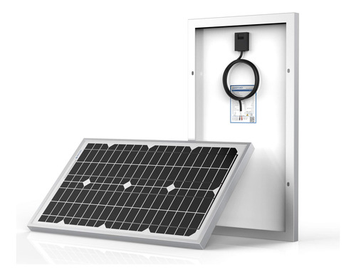 Powereco Panel Solar Monocristalino 30 W 18 V Para Carga 12