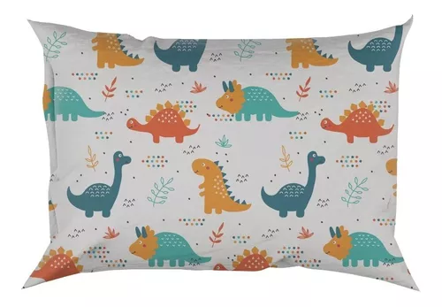 Erosebridal Jogo de cama de dinossauro de desenho animado Queen, lençóis de  dinossauro para meninos pequenos, conjunto de cama de dinossauro antigo,  conjunto de cama animal da selva com 2 fronhas decoração