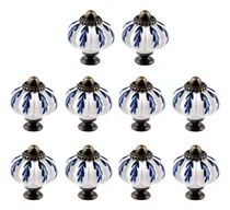 Comprar Perillas De Cajón De Cerámica De Calabaza Ieik 10pcs, Perill