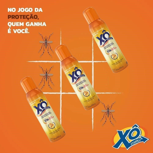 Kit 5 Repelentes Xô Inseto Squeeze 10h Longa Proteção 150ml
