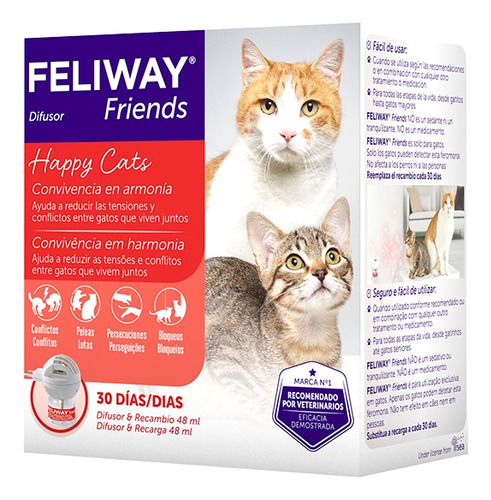Feliway Friends Difusor + Repuesto 48ml - Gatos Amistosos